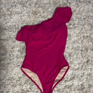 One-Shoulder pink swimsuit NWOT KONA‎ SOL